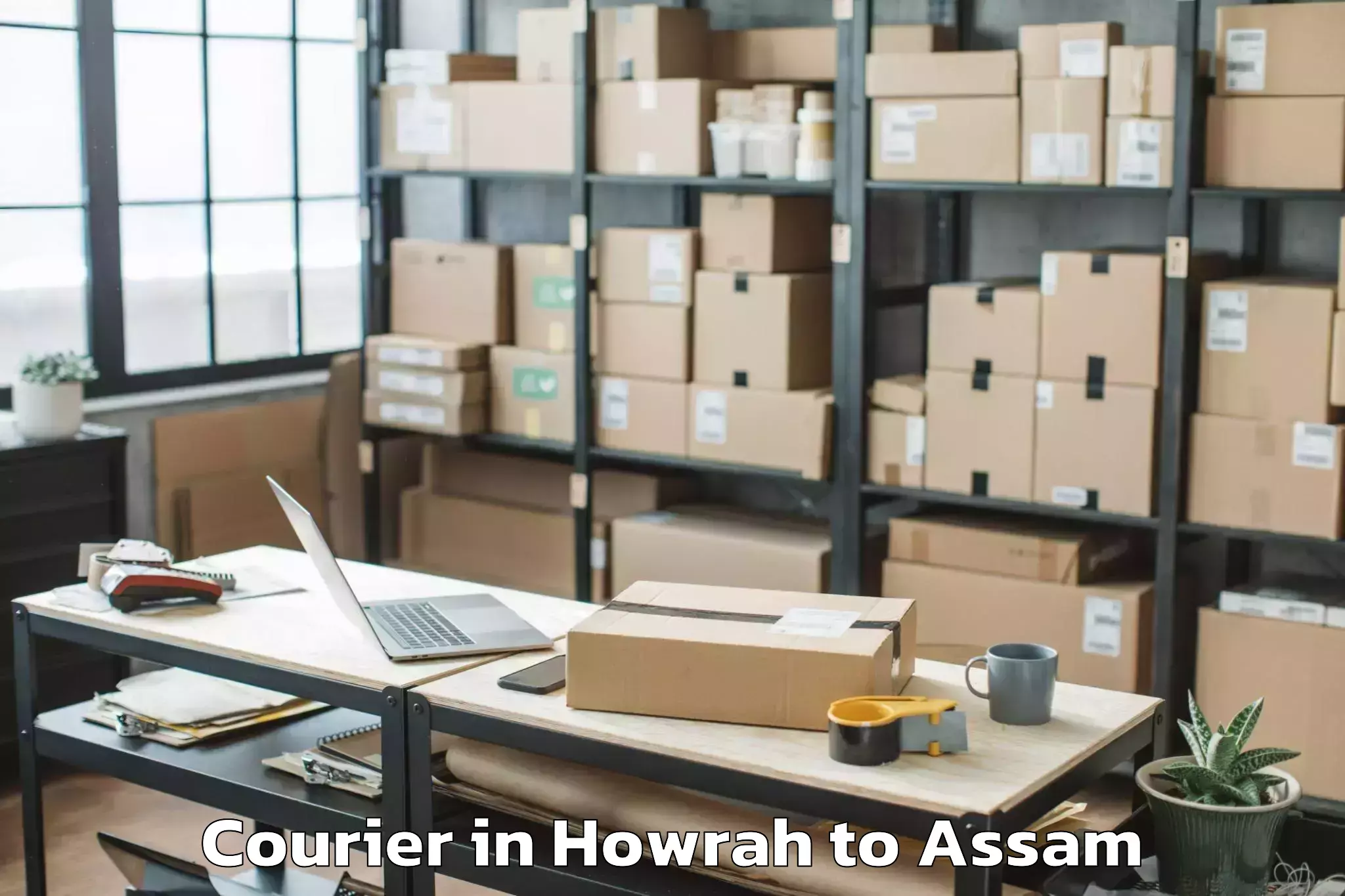 Leading Howrah to Dergaon Courier Provider